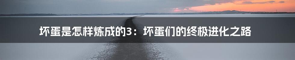 坏蛋是怎样炼成的3：坏蛋们的终极进化之路