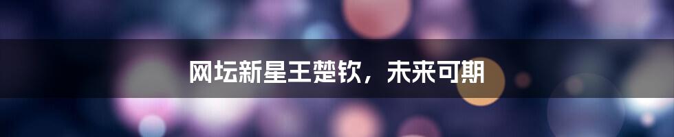 网坛新星王楚钦，未来可期