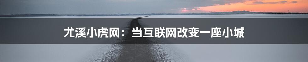 尤溪小虎网：当互联网改变一座小城