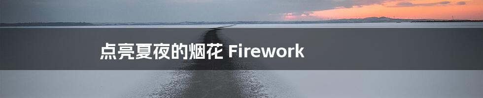 点亮夏夜的烟花 Firework