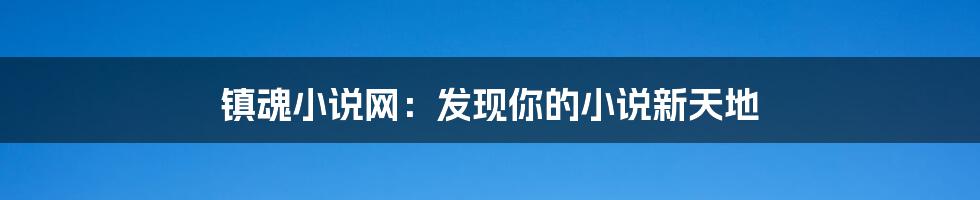 镇魂小说网：发现你的小说新天地