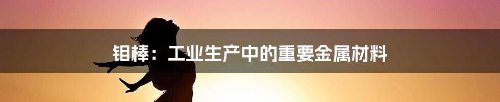 钼棒：工业生产中的重要金属材料