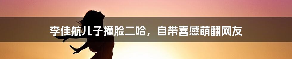 李佳航儿子撞脸二哈，自带喜感萌翻网友