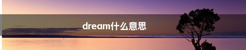 dream什么意思