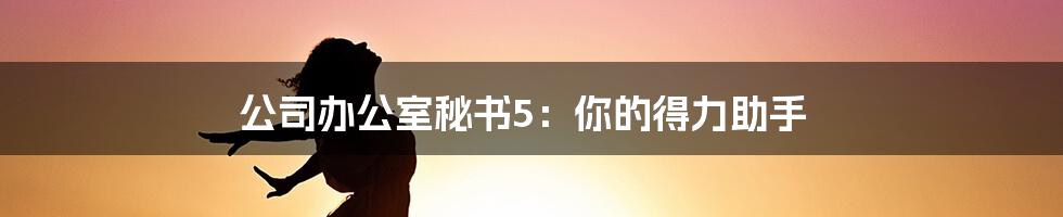 公司办公室秘书5：你的得力助手