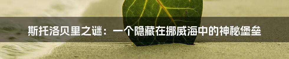 斯托洛贝里之谜：一个隐藏在挪威海中的神秘堡垒