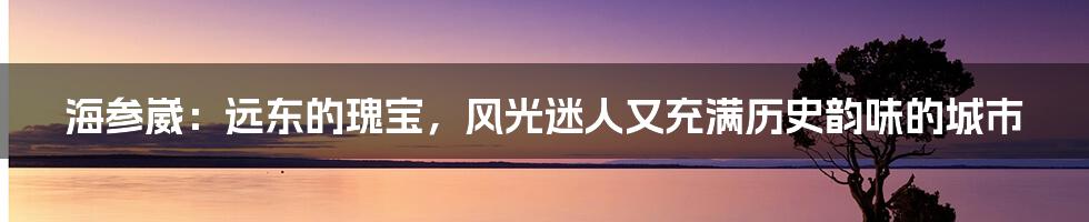 海参崴：远东的瑰宝，风光迷人又充满历史韵味的城市