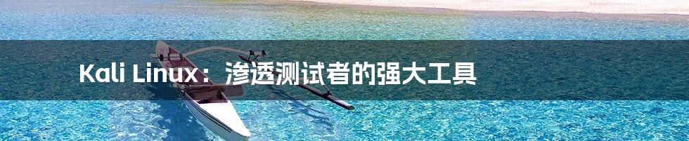 Kali Linux：渗透测试者的强大工具