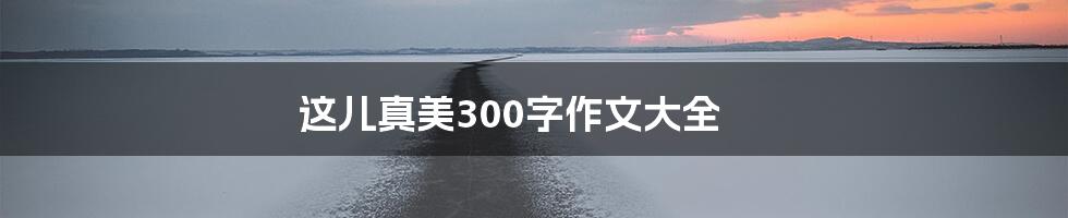 这儿真美300字作文大全