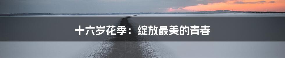 十六岁花季：绽放最美的青春