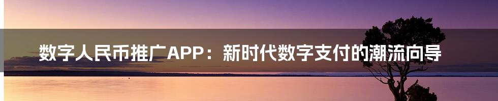 数字人民币推广APP：新时代数字支付的潮流向导