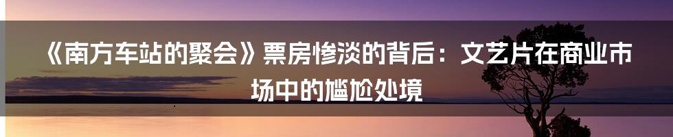 《南方车站的聚会》票房惨淡的背后：文艺片在商业市场中的尴尬处境