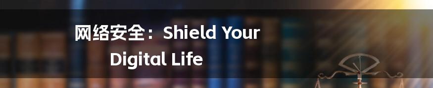 网络安全：Shield Your Digital Life