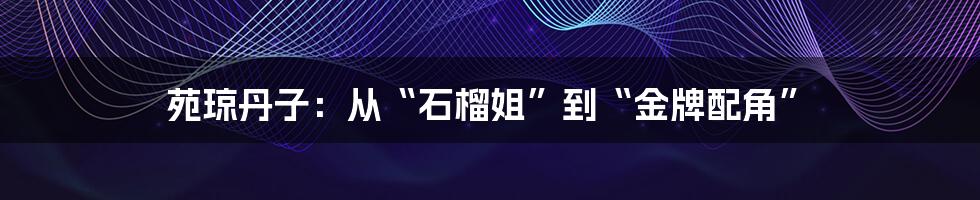 苑琼丹子：从“石榴姐”到“金牌配角”