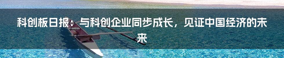 科创板日报：与科创企业同步成长，见证中国经济的未来