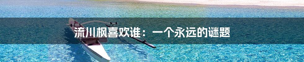 流川枫喜欢谁：一个永远的谜题