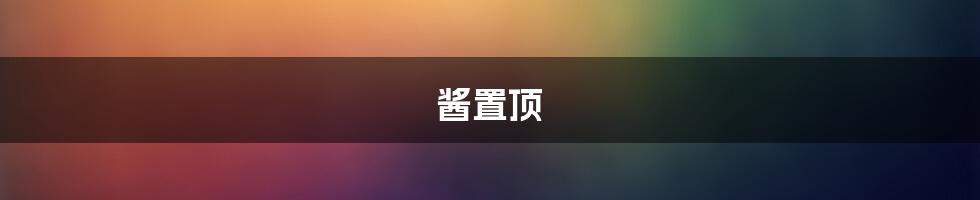 酱置顶