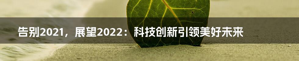 告别2021，展望2022：科技创新引领美好未来