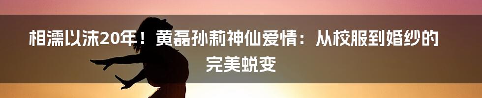 相濡以沫20年！黄磊孙莉神仙爱情：从校服到婚纱的完美蜕变