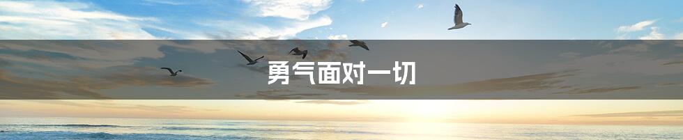 勇气面对一切