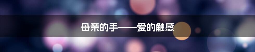 母亲的手——爱的触感