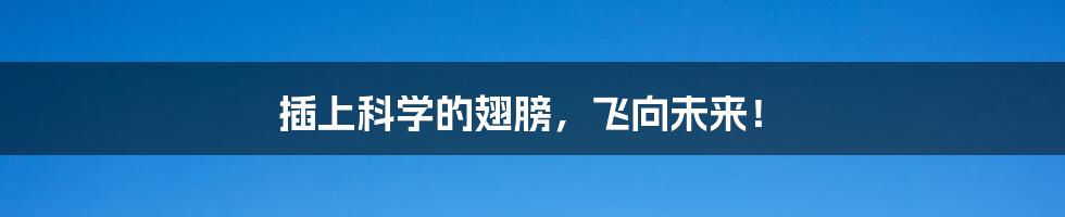 插上科学的翅膀，飞向未来！