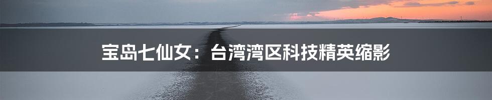 宝岛七仙女：台湾湾区科技精英缩影