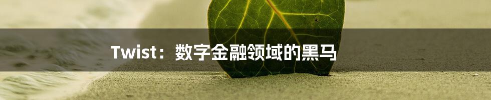 Twist：数字金融领域的黑马