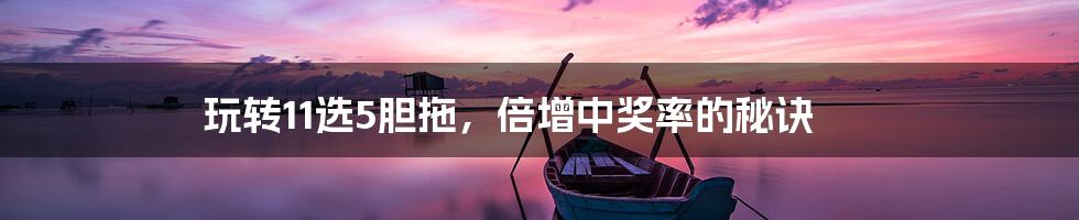 玩转11选5胆拖，倍增中奖率的秘诀