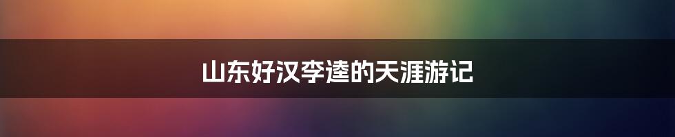 山东好汉李逵的天涯游记