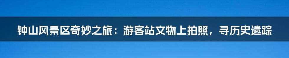 钟山风景区奇妙之旅：游客站文物上拍照，寻历史遗踪