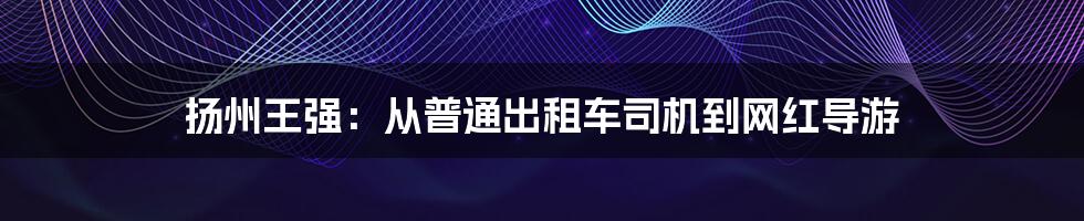 扬州王强：从普通出租车司机到网红导游