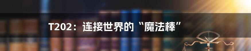 T202：连接世界的“魔法棒”