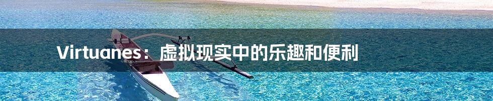 Virtuanes：虚拟现实中的乐趣和便利