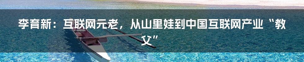 李育新：互联网元老，从山里娃到中国互联网产业“教父”