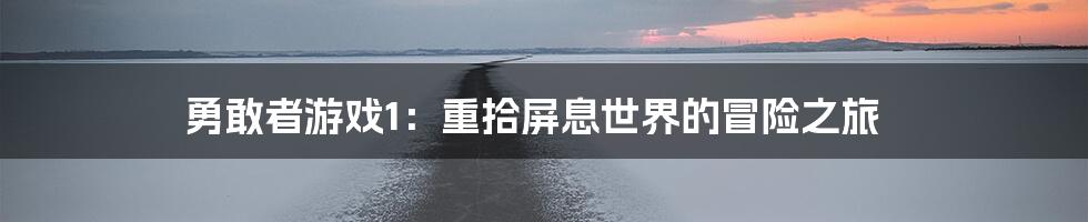 勇敢者游戏1：重拾屏息世界的冒险之旅