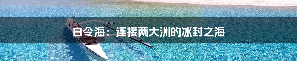 白令海：连接两大洲的冰封之海