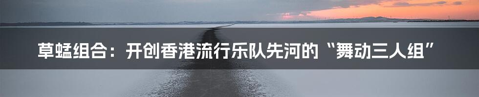 草蜢组合：开创香港流行乐队先河的“舞动三人组”