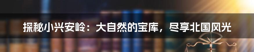 探秘小兴安岭：大自然的宝库，尽享北国风光