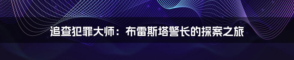 追查犯罪大师：布雷斯塔警长的探案之旅