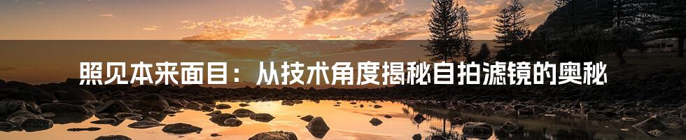 照见本来面目：从技术角度揭秘自拍滤镜的奥秘