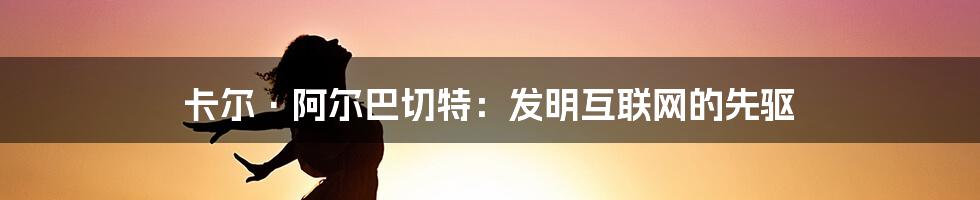 卡尔·阿尔巴切特：发明互联网的先驱