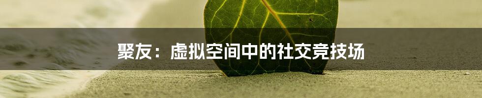 聚友：虚拟空间中的社交竞技场