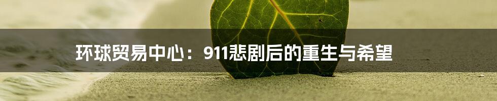 环球贸易中心：911悲剧后的重生与希望