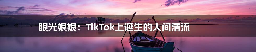 眼光娘娘：TikTok上诞生的人间清流