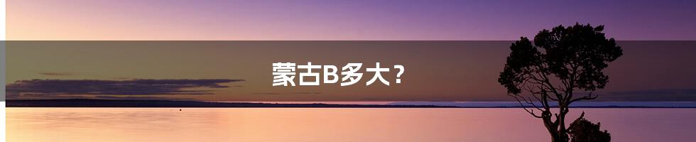 蒙古B多大？