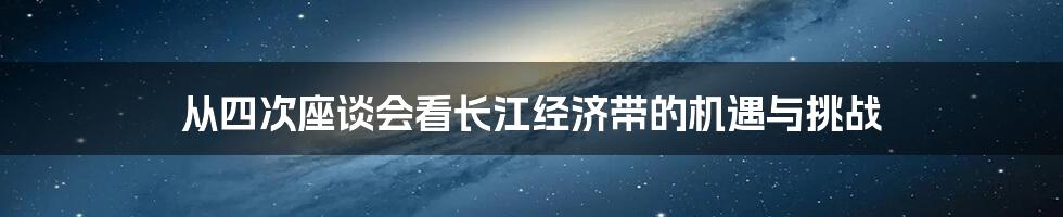 从四次座谈会看长江经济带的机遇与挑战