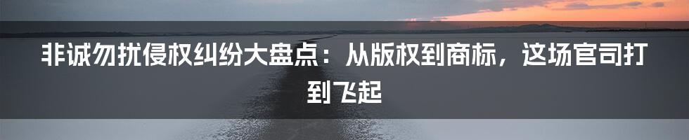 非诚勿扰侵权纠纷大盘点：从版权到商标，这场官司打到飞起