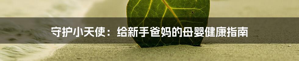 守护小天使：给新手爸妈的母婴健康指南