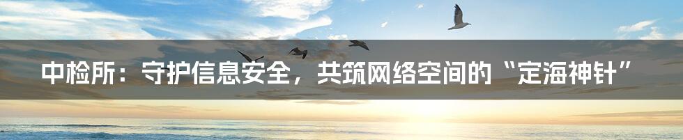 中检所：守护信息安全，共筑网络空间的“定海神针”